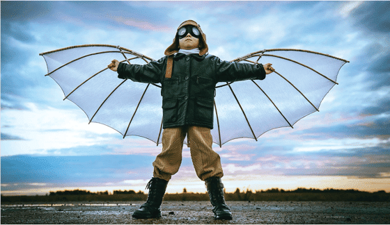 strategic planning - kid spreading his wings
